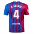 Camisola FC Barcelona Ronald Araujo 4 Equipamento Primeiro 2021-2022 Manga Curta